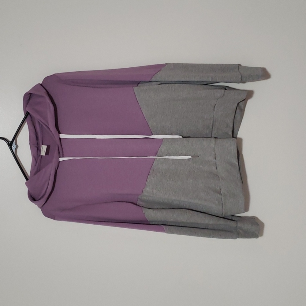 Lightweight purple and grey hoodie size M